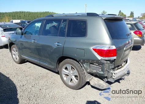 2013 Toyota Highlander Limited V6 z USA, uszkodzony, nr VIN 5TDDK3EH6DS254830